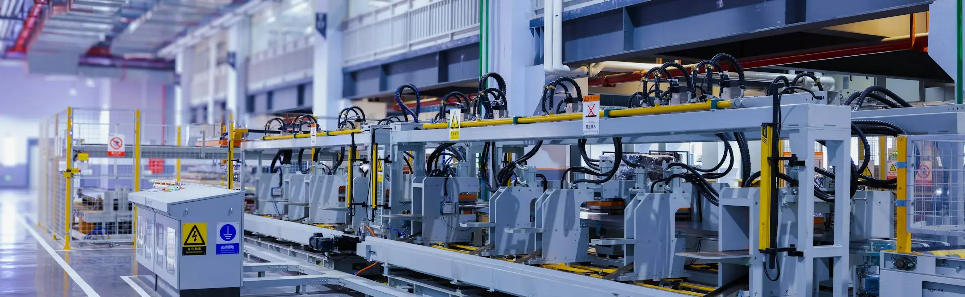 a large machine in a large building